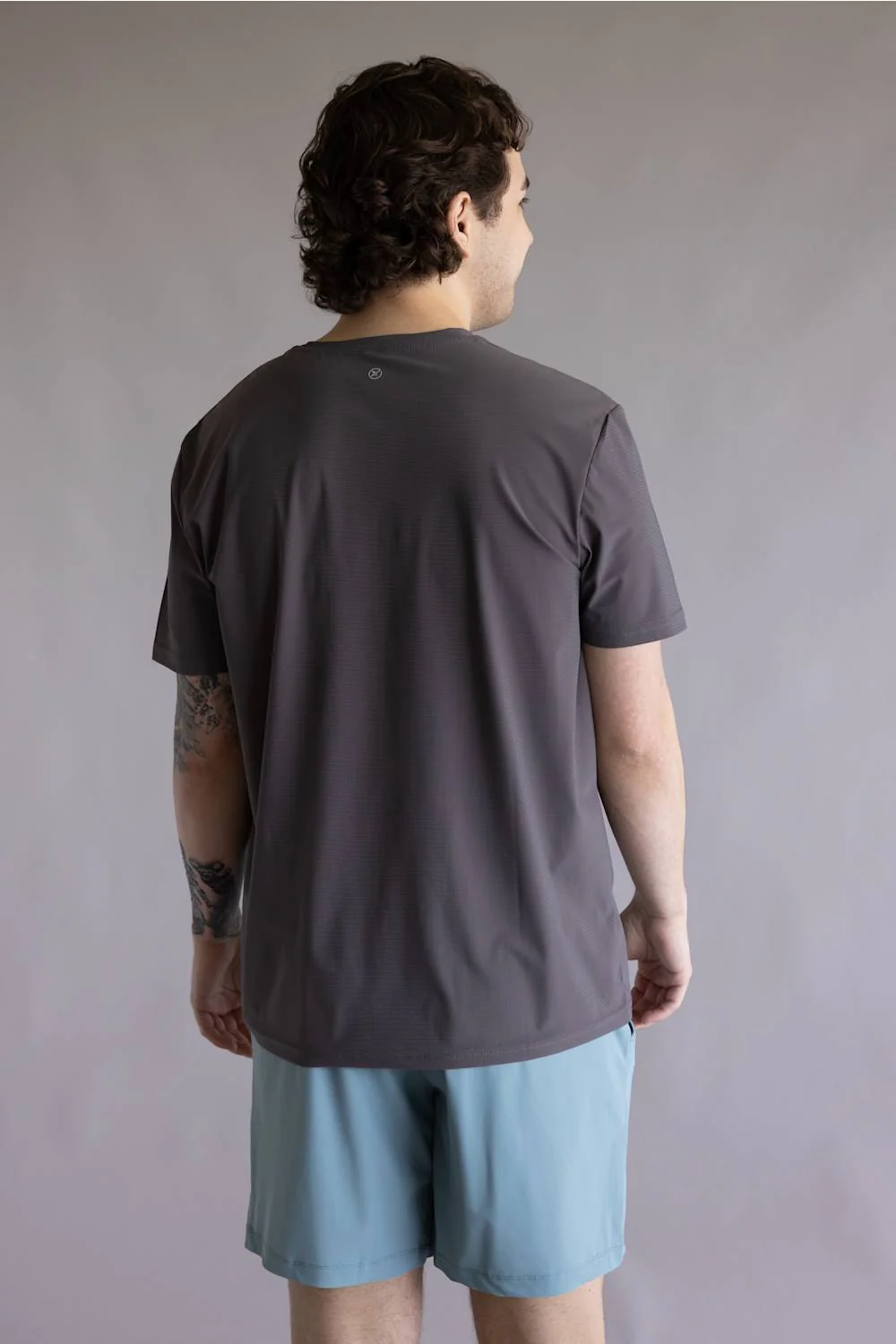 4Way Flex Track Shirt for Men in Tornado | SSM18017-TORNADO - Image 3
