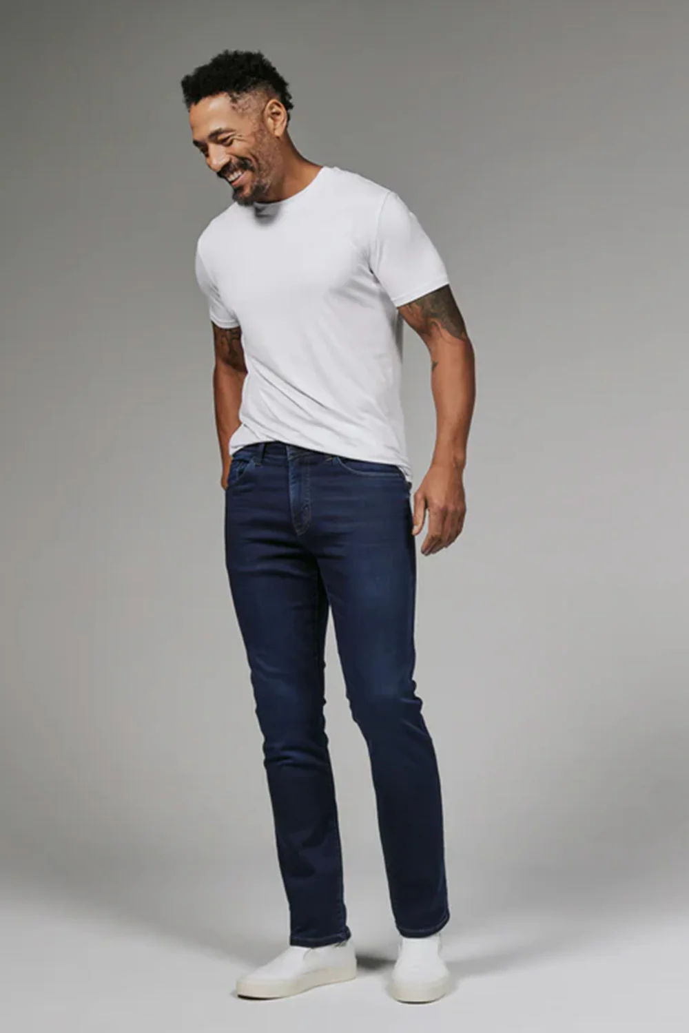 7Diamonds Generation Athletic Fit Denim Jeans for Men in Dark Wash | STP-1294-OCEAN - Image 2
