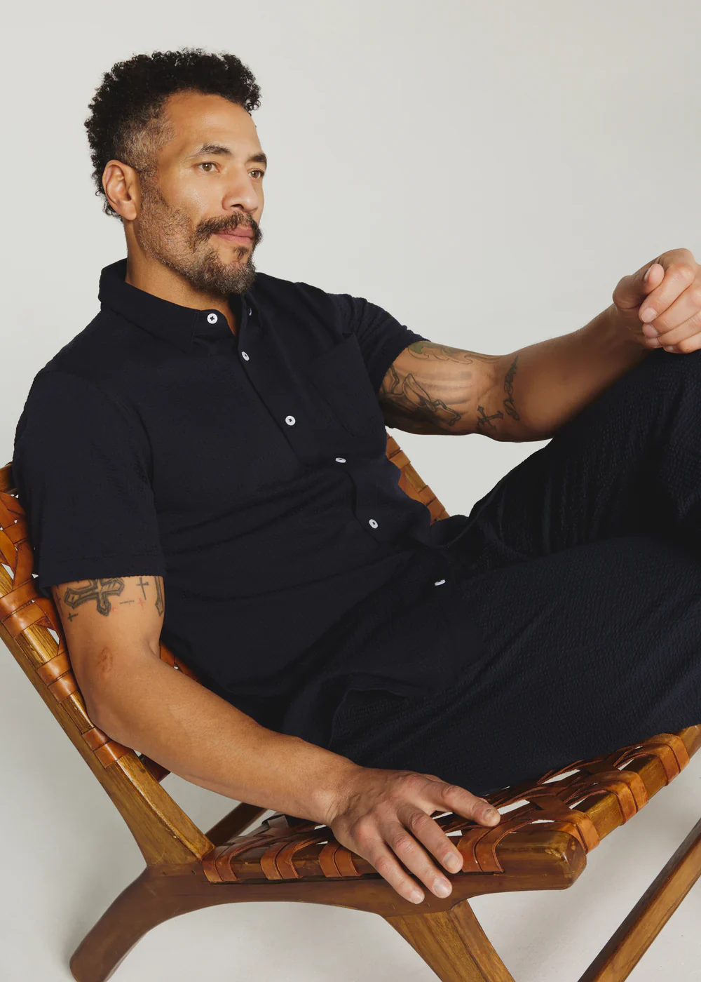 7Diamonds Bennet Shirt for Men in Navy | SMK-7512 NAVYSEER