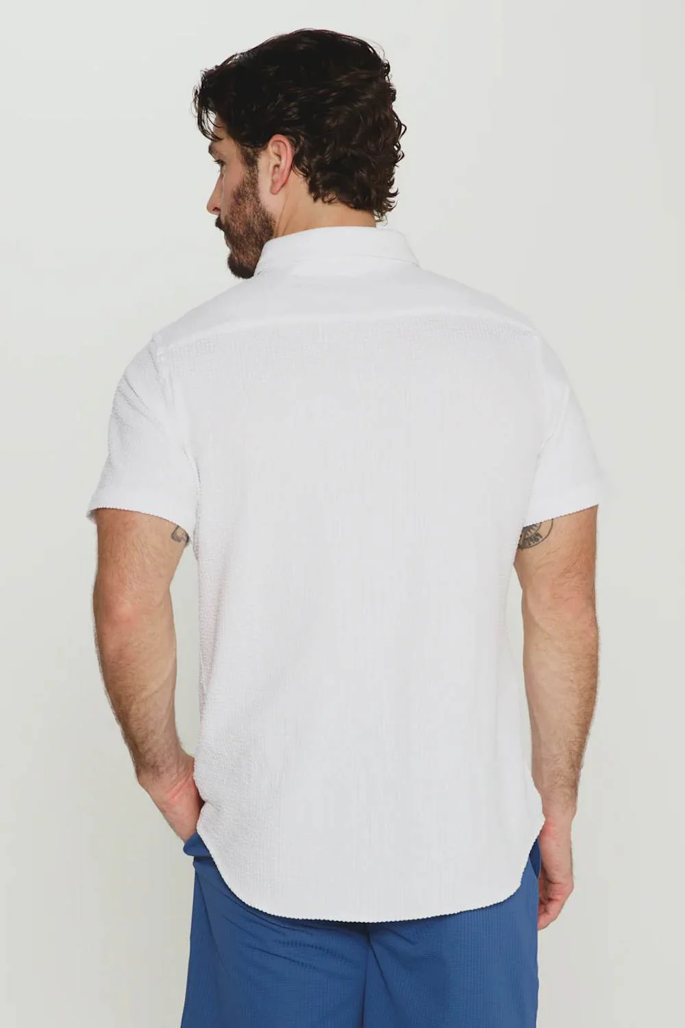 7Diamonds Bennet Shirt for Men in Ivory | SMK-7512 IVORYSEER - Image 5