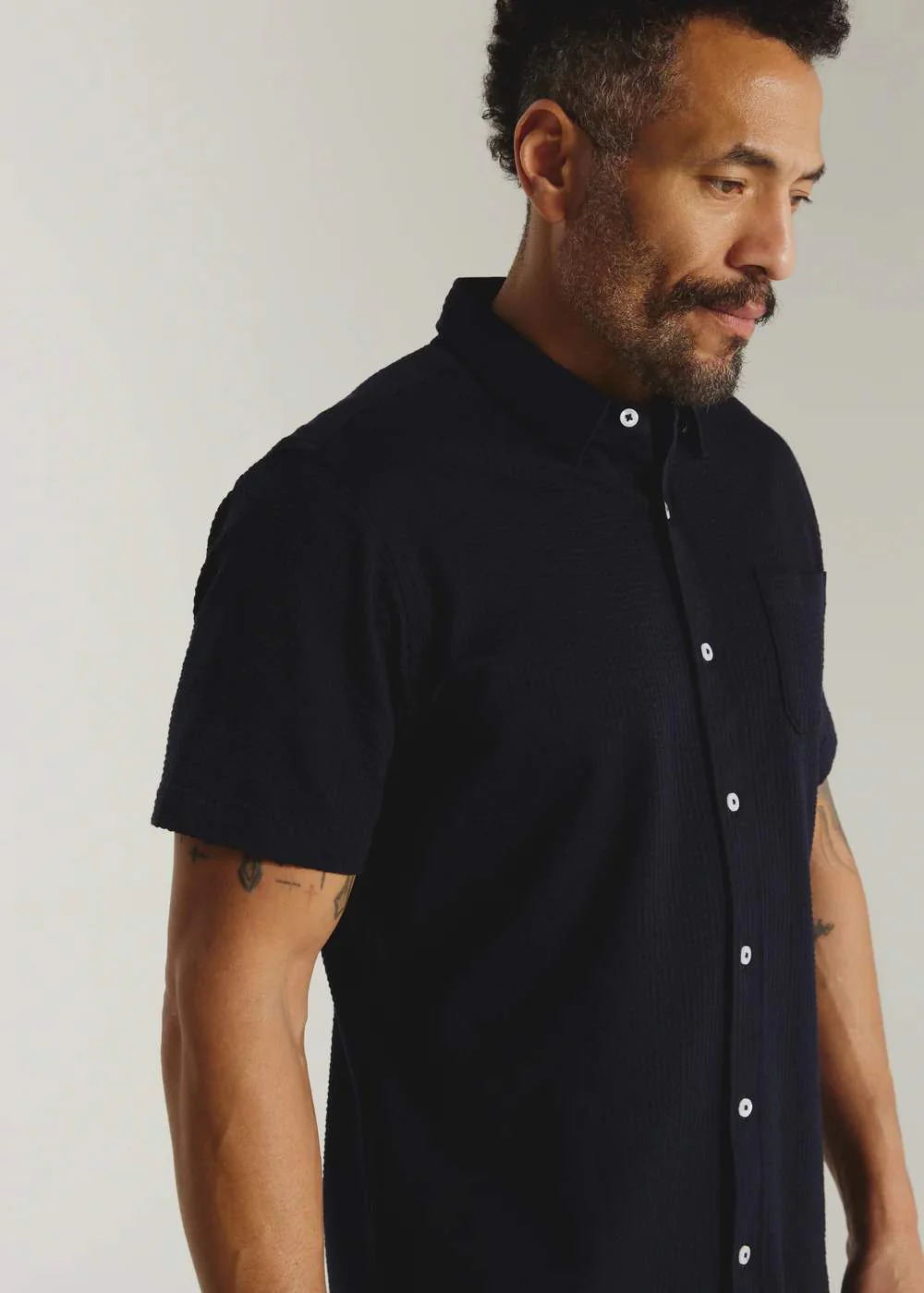 7Diamonds Bennet Shirt for Men in Navy | SMK-7512 NAVYSEER - Image 2