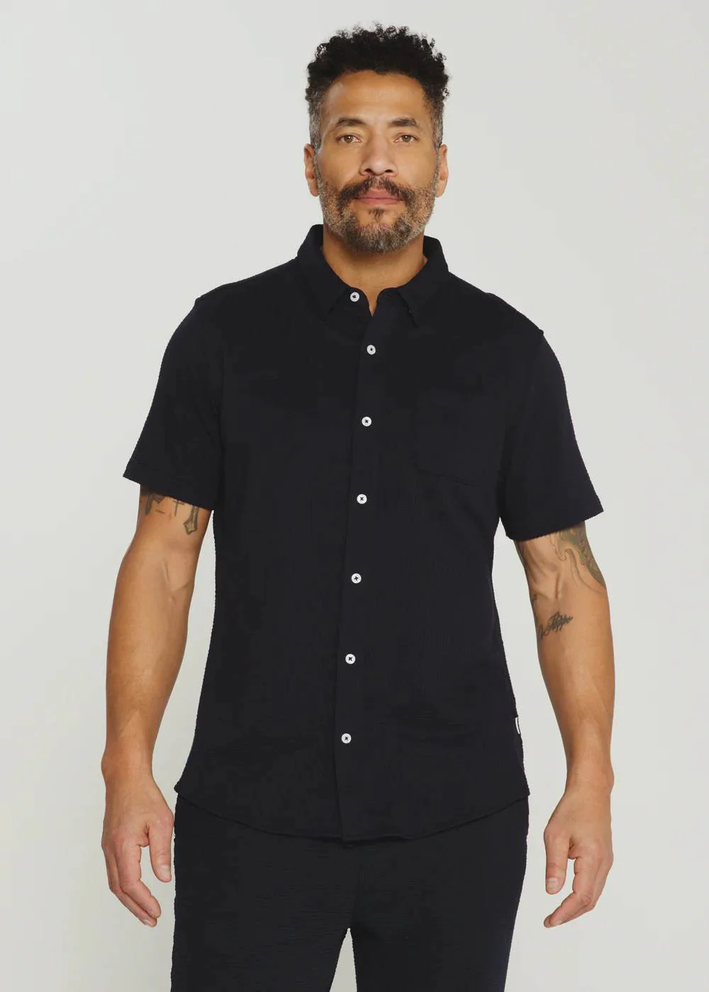 7Diamonds Bennet Shirt for Men in Navy | SMK-7512 NAVYSEER - Image 4