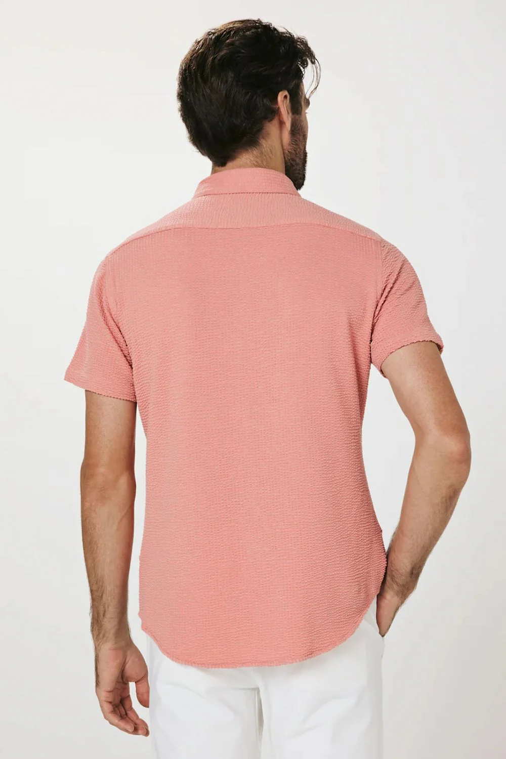 7Diamonds Bennet Shirt for Men in Poppy Red | SMK-7512-POPPY RED SEER - Image 4
