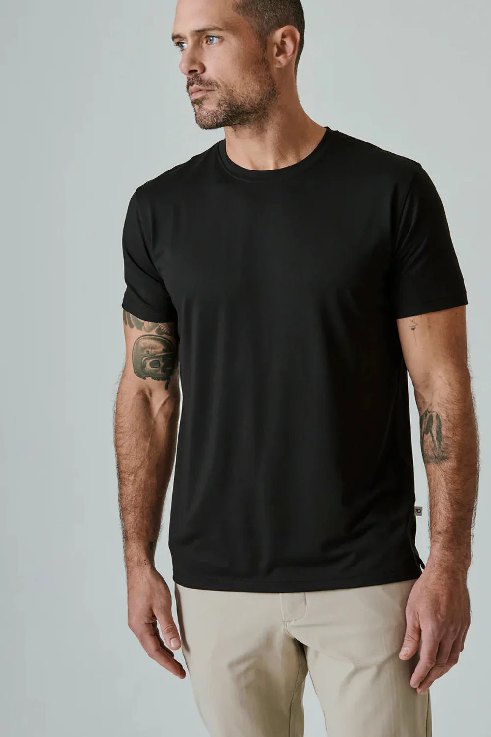7Diamonds Core Crew T-Shirt for Men in Black | CSMT-4207-BLACK - Image 4