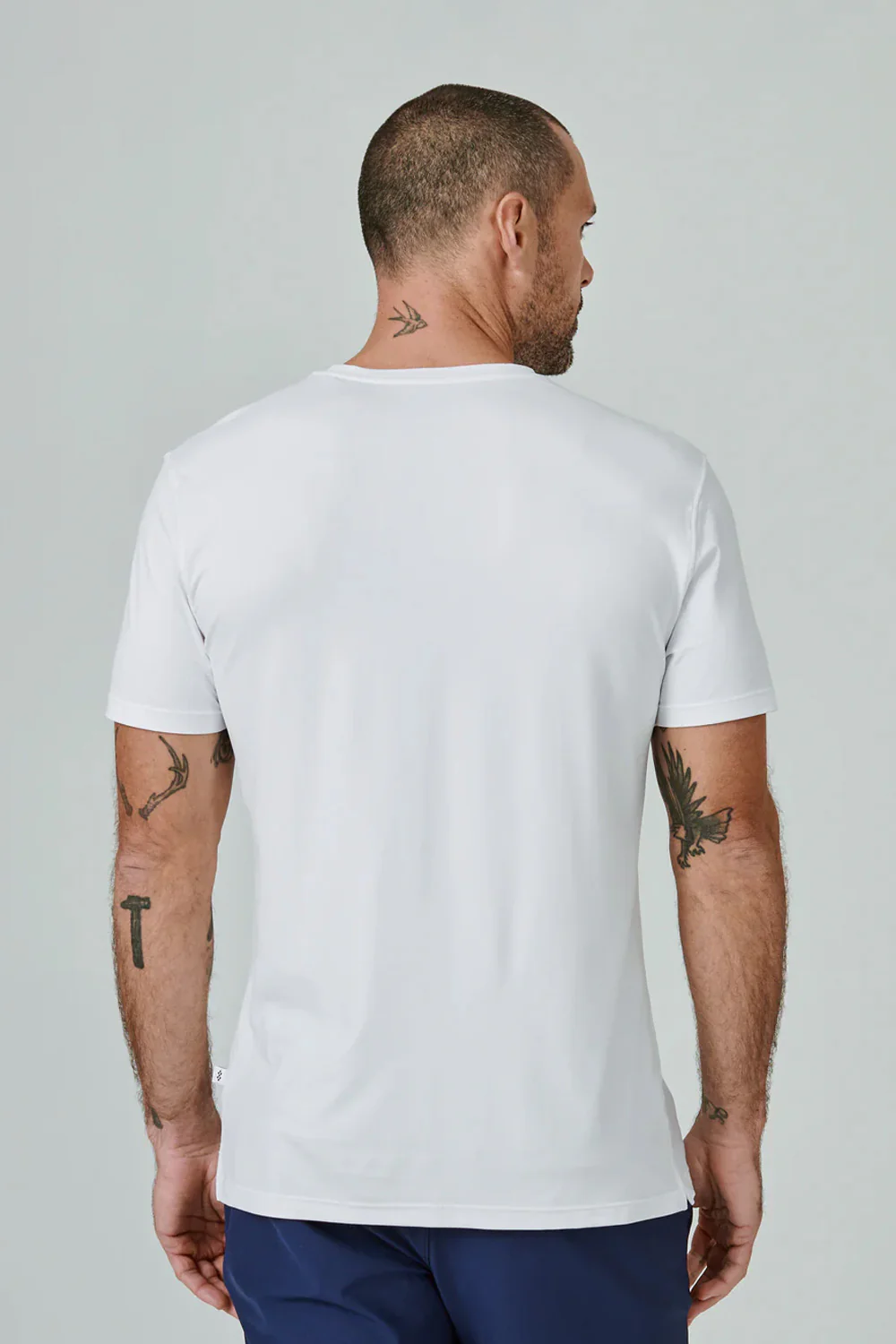 7Diamonds Core Crew T-Shirt for Men in White | CSMT-4207-WHITE - Image 3