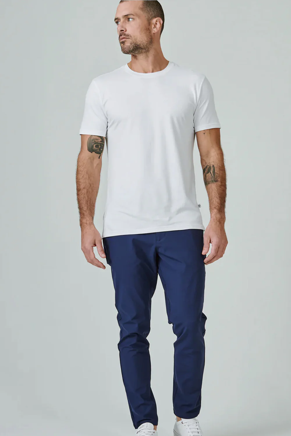 7Diamonds Core Crew T-Shirt for Men in White | CSMT-4207-WHITE - Image 5
