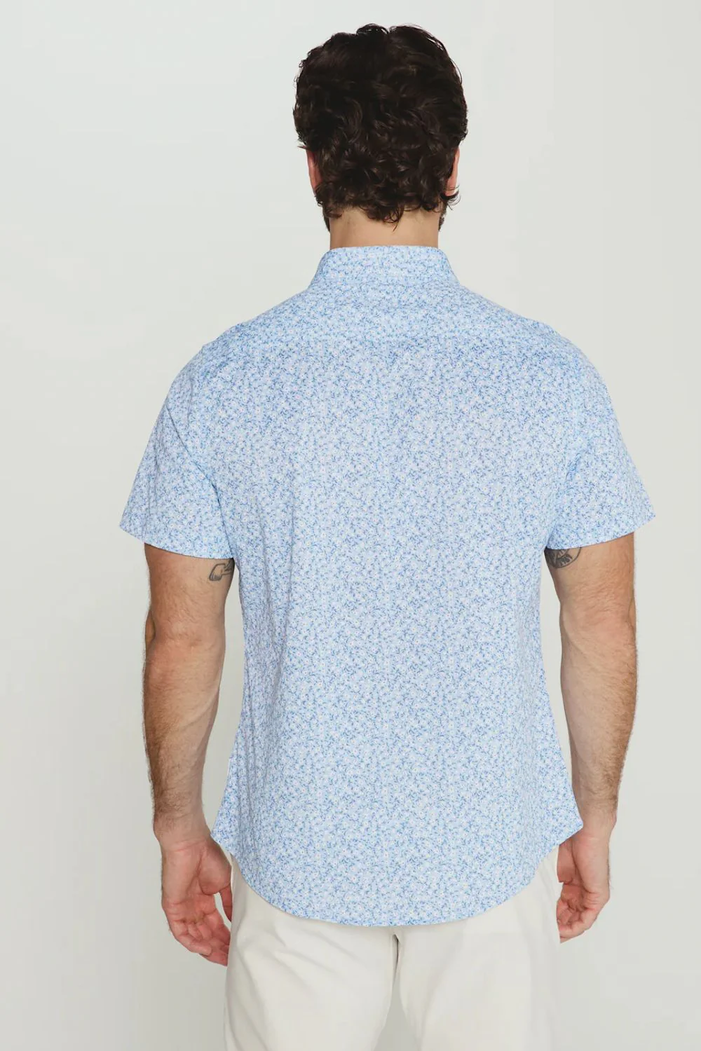 7Diamonds Costra Shirt for Men in Light Blue | SMK-8279 LT BLUE - Image 3