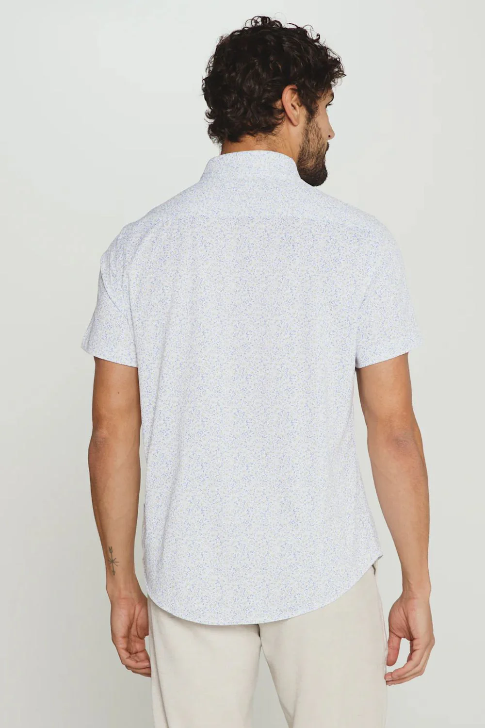 7Diamonds Costra Shirt for Men in White | SMK-8279 WHITE - Image 4