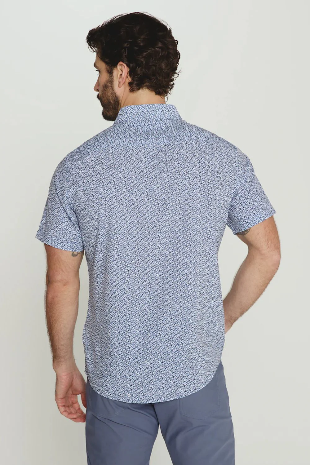7Diamonds Jace Shirt for Men in Navy | SMK-8277 NAVY - Image 4