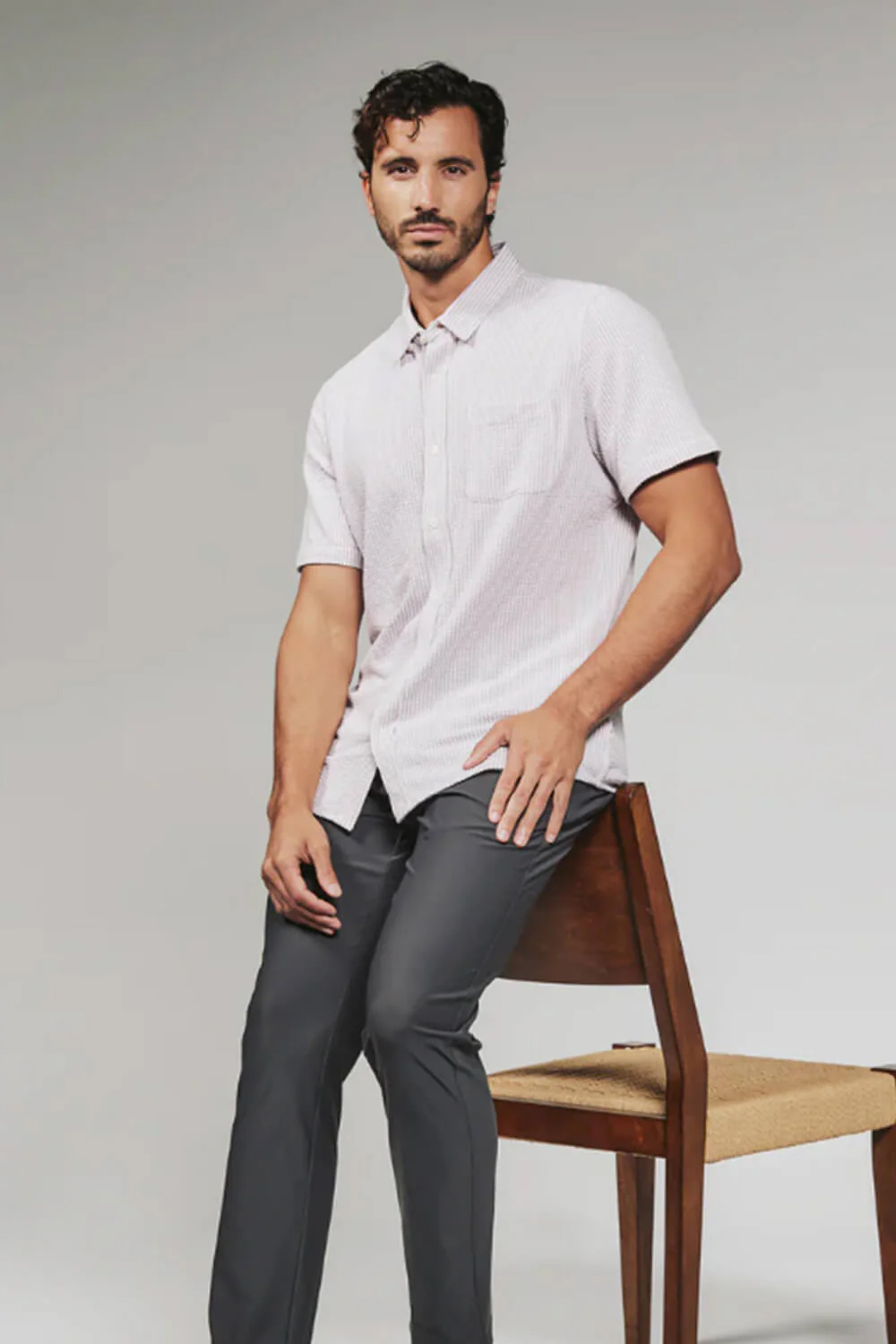 7Diamonds Keaton Striped Shirt for Men - Image 4