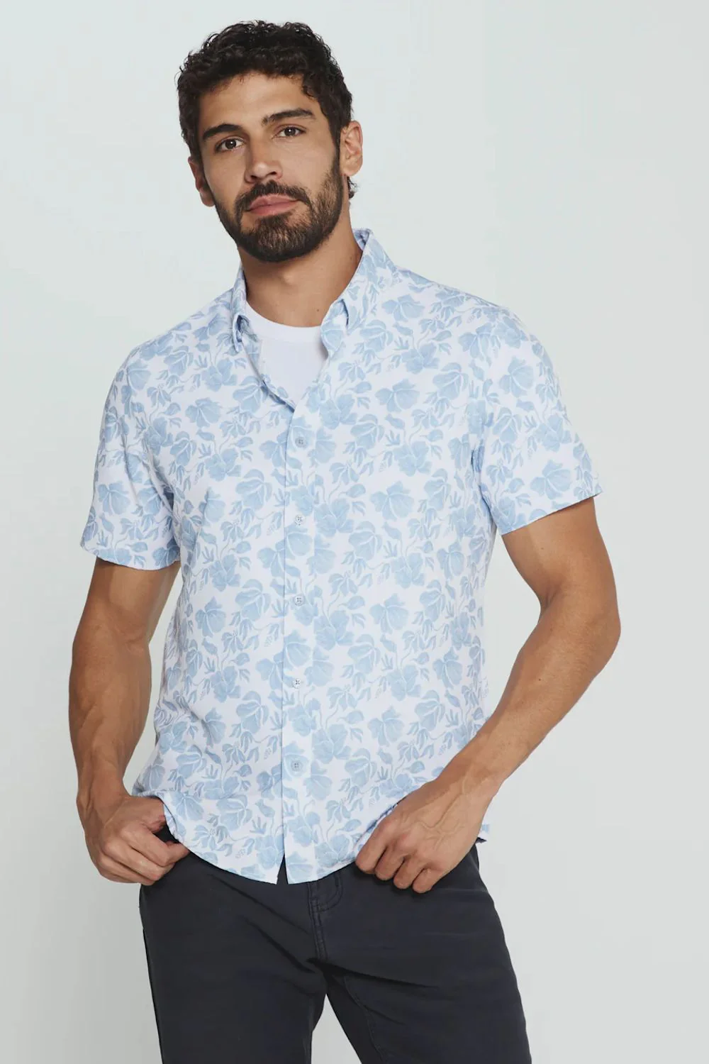 7Diamonds Lucien Shirt for Men in White | SMK-8269 WHITE - Image 2