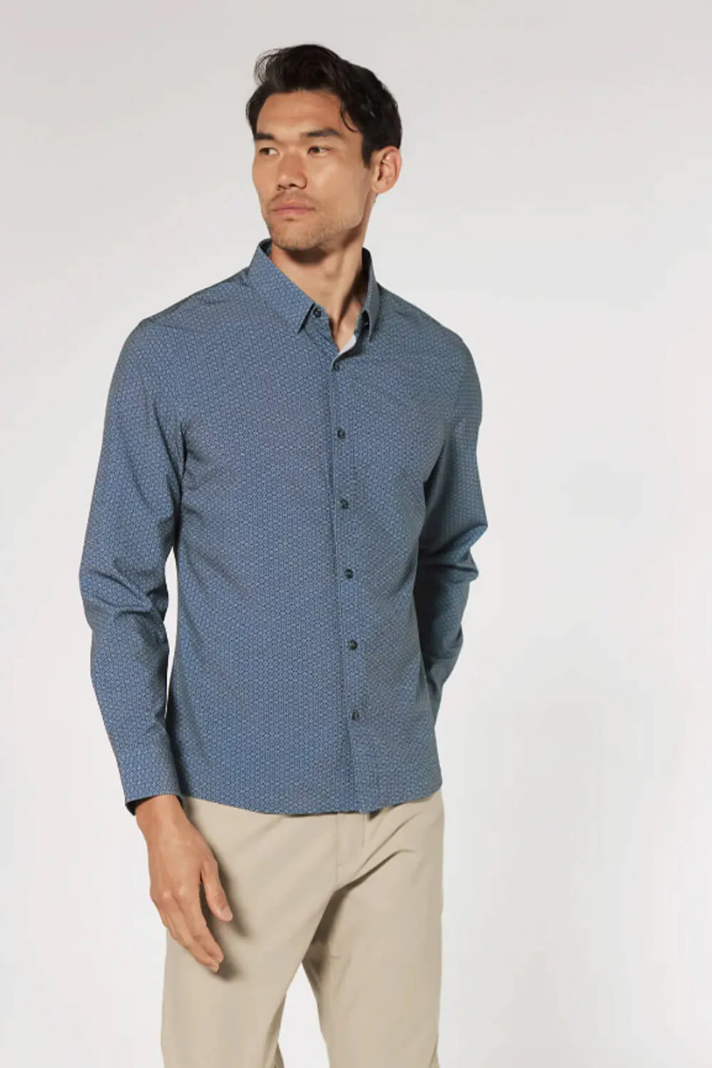 7Diamonds Rayne Woven Shirt for Men in Slate | SMKL-7969-SLATE - Image 4