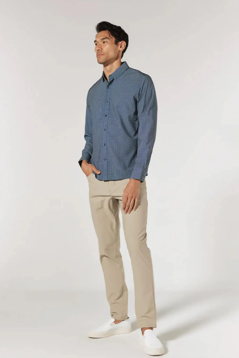 7Diamonds Rayne Woven Shirt for Men in Slate | SMKL-7969-SLATE - Image 5