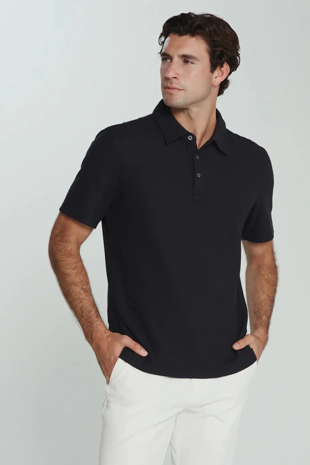 7Diamonds Rowan Polo Shirt for Men in Midnight | SMP-1774 MIDNIGHT - Image 2
