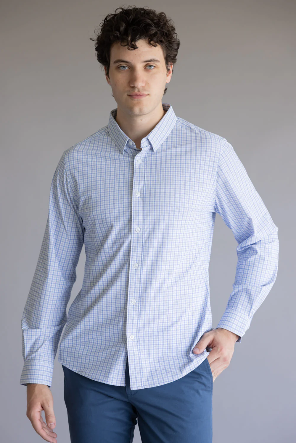 7Diamonds Sawyer Shirt for Men in Light Blue | SMKL-7786-LTBLUE - Image 3