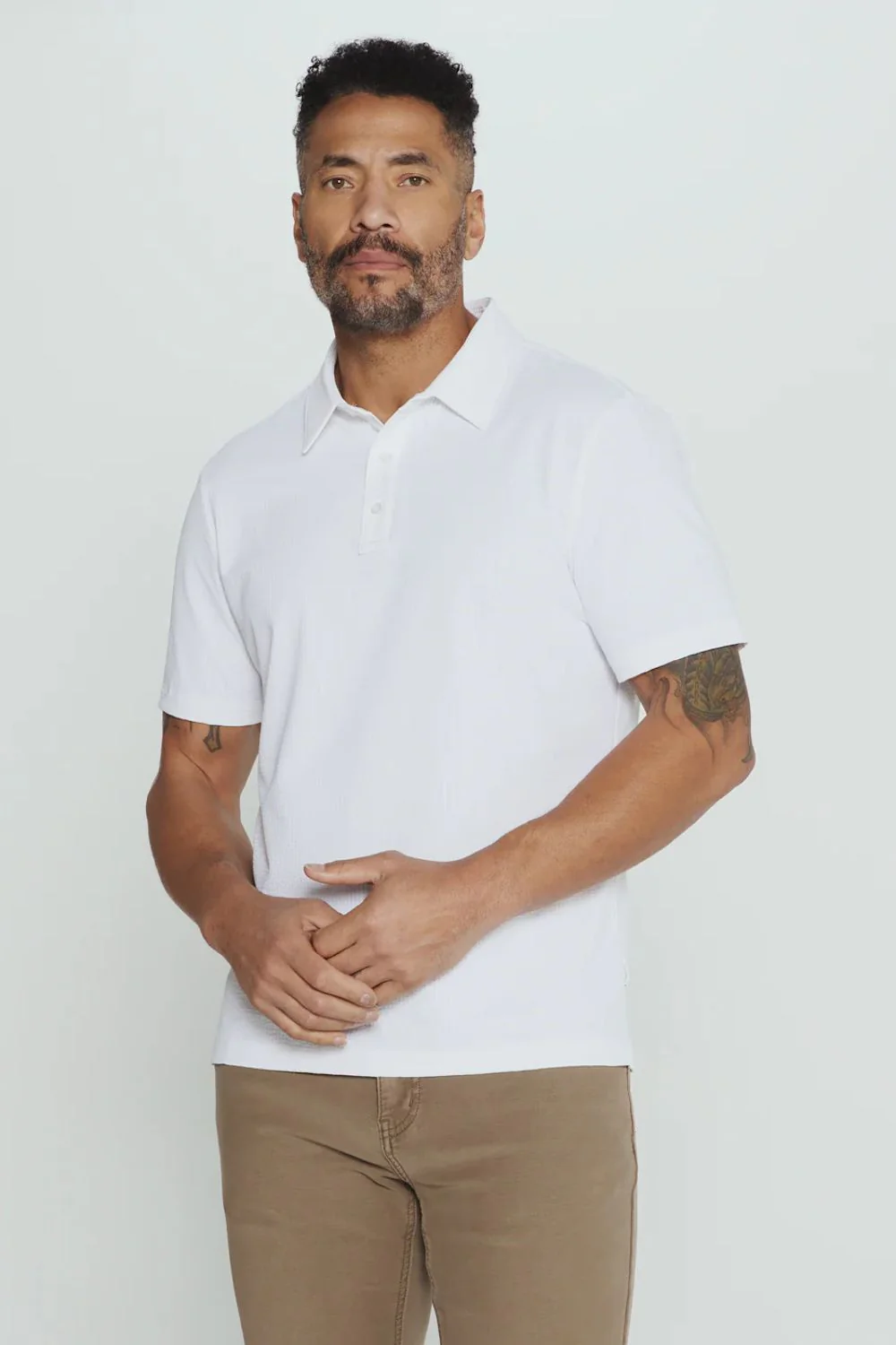 7Diamonds Sutherland Polo for Men in White | SMP-1742 WHITE - Image 2
