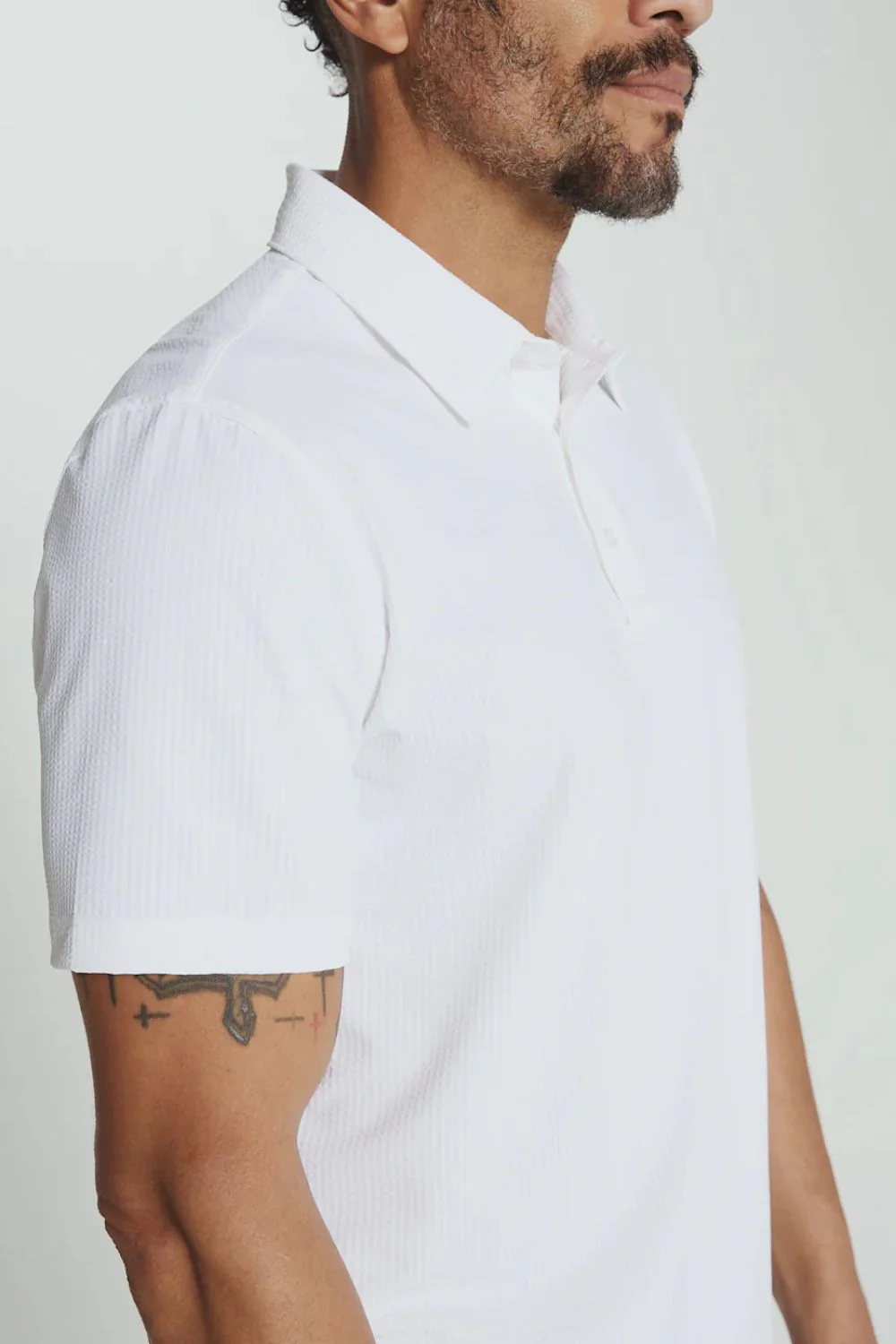 7Diamonds Sutherland Polo for Men in White | SMP-1742 WHITE - Image 3
