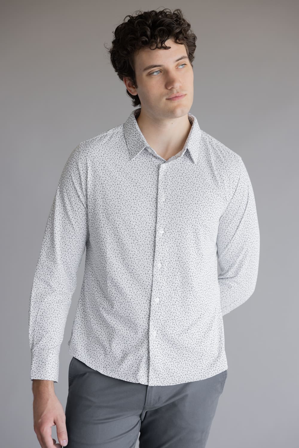 7Diamonds Wade Shirt for Men in Grey | SMKL-8211-GREY - Image 4