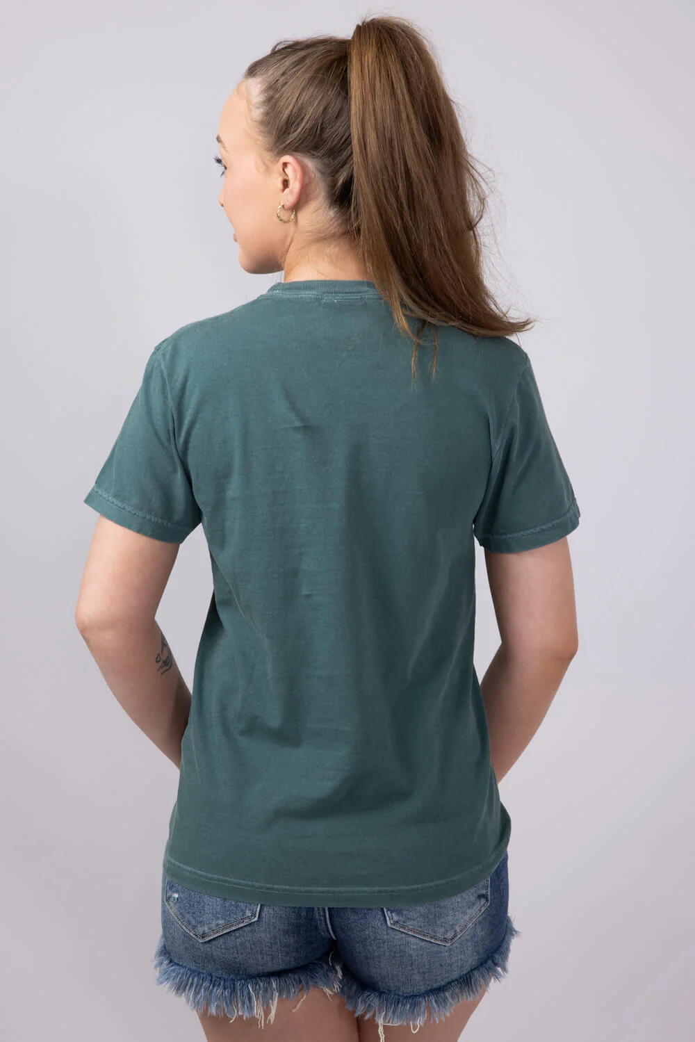 All Peopled Out T-Shirt for Women in Green | TEE-PEOPLE-FOREST - Image 2