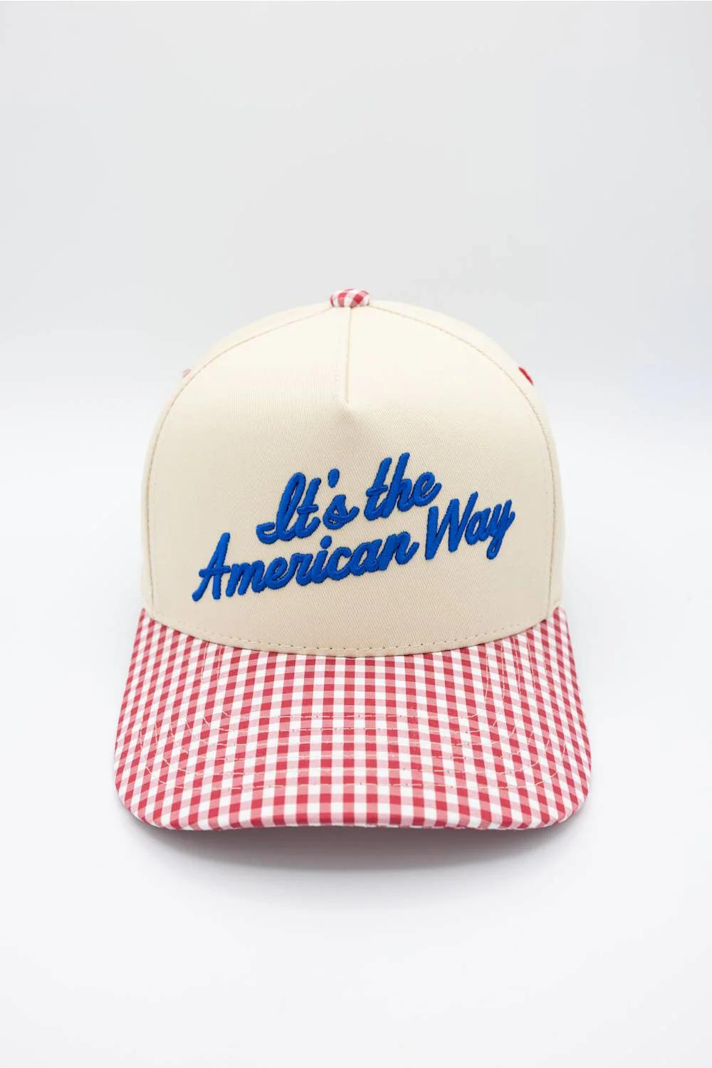 American Way Trucker Hat for Women | TCM0220-RED - Image 2