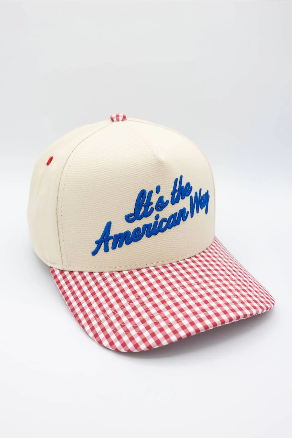 American Way Trucker Hat for Women | TCM0220-RED - Image 4