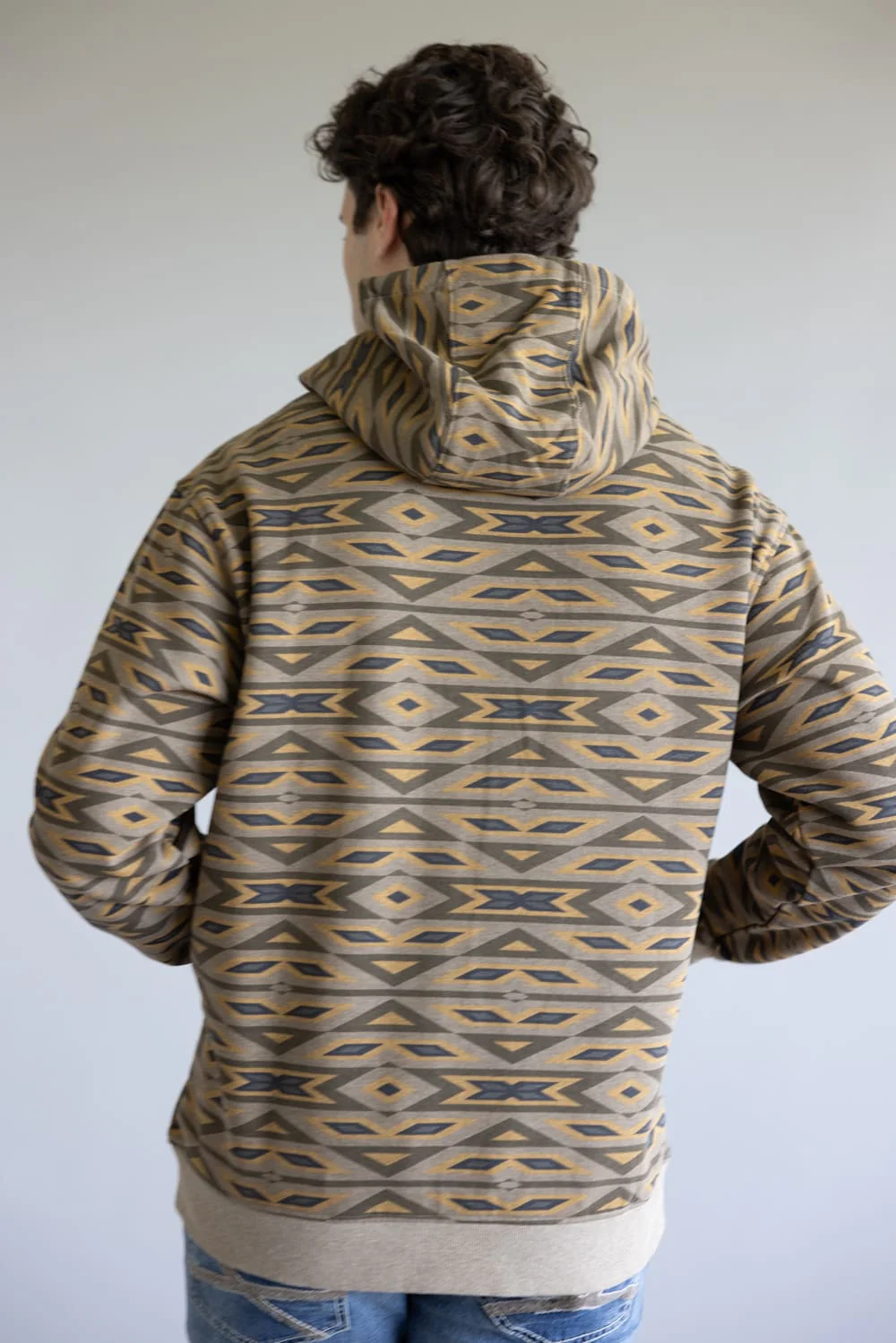 Ariat All Over Print Hoodie for Men in Khaki | 10062818-KHAKI - Image 2