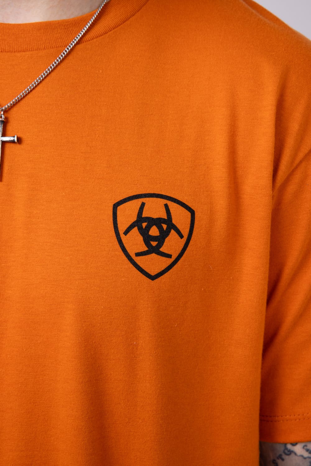 Ariat Barb Shield T-Shirt for Men in Rust | 10054774-RUST - Image 4