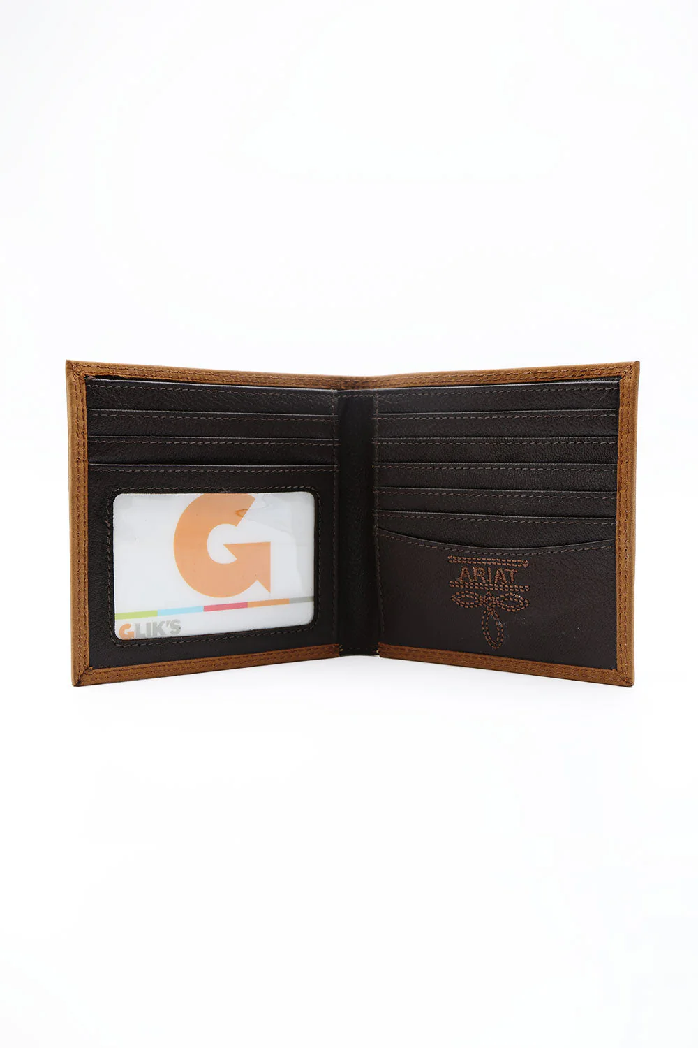 Ariat Bi-Fold Embroidered Wallet in Brown | A3548244-BROWN - Image 2