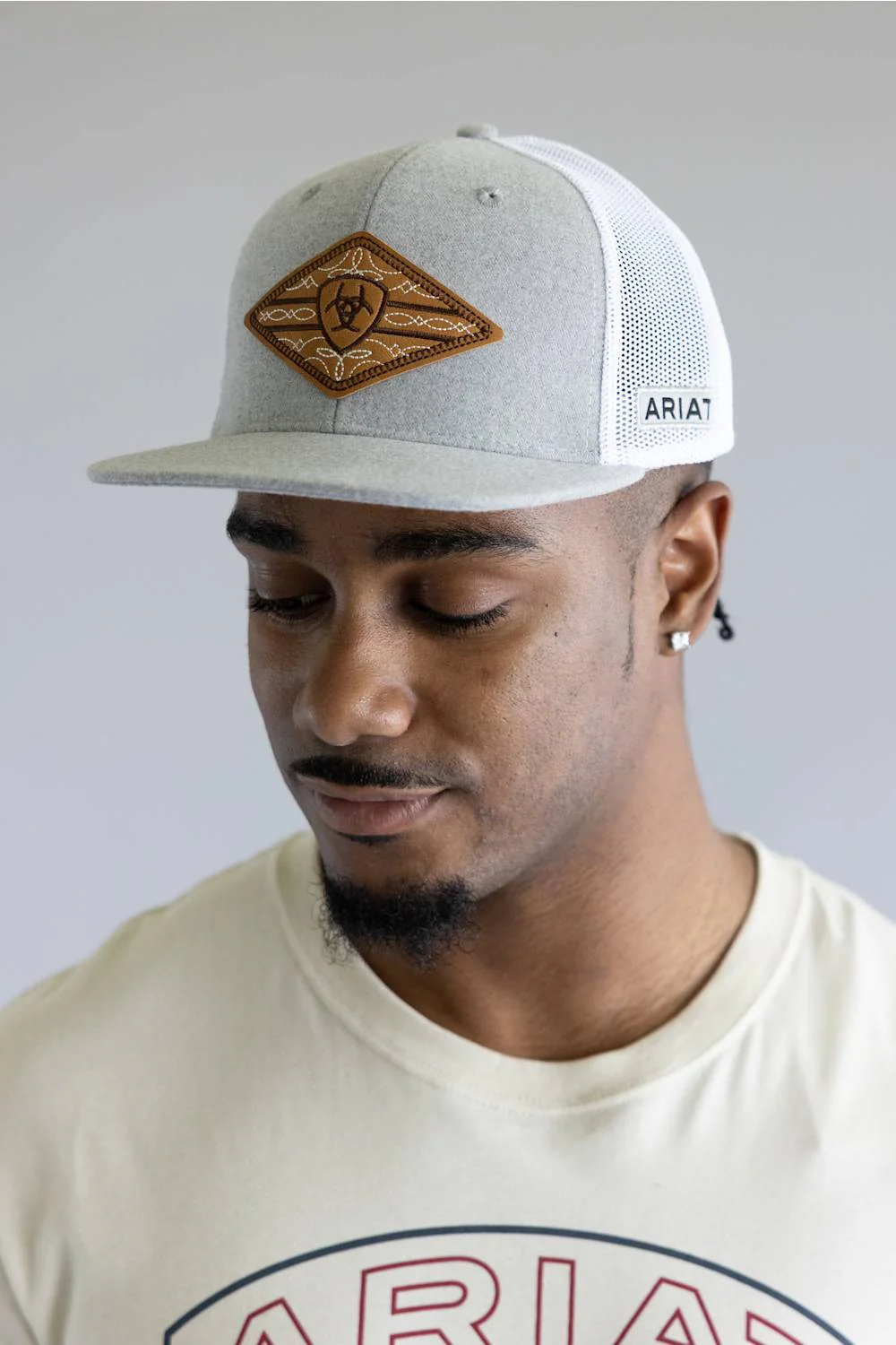Ariat Boot Stitch Patch Logo Cap for Men in Grey | A300097006 - Image 2