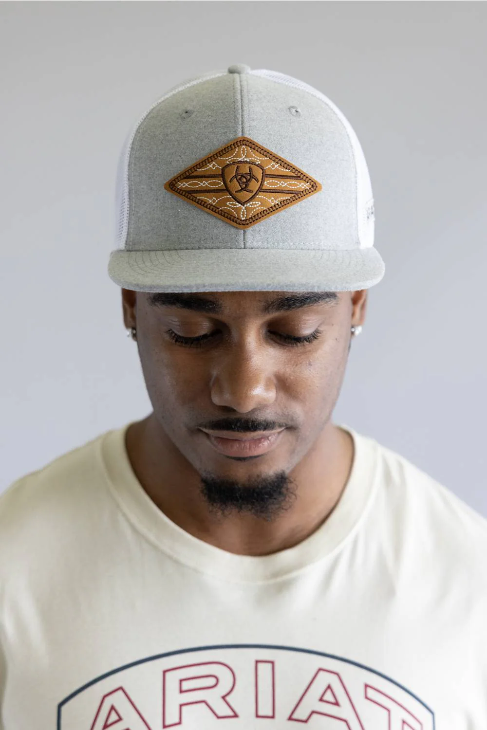 Ariat Boot Stitch Patch Logo Cap for Men in Grey | A300097006 - Image 5