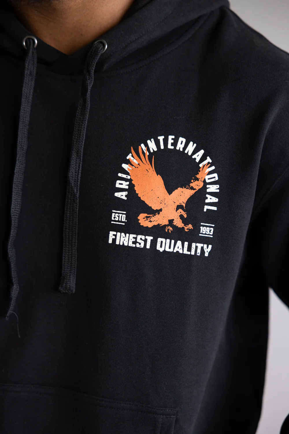 Ariat Eagle Hoodie for Men in Black | 10062492-BLACK - Image 5