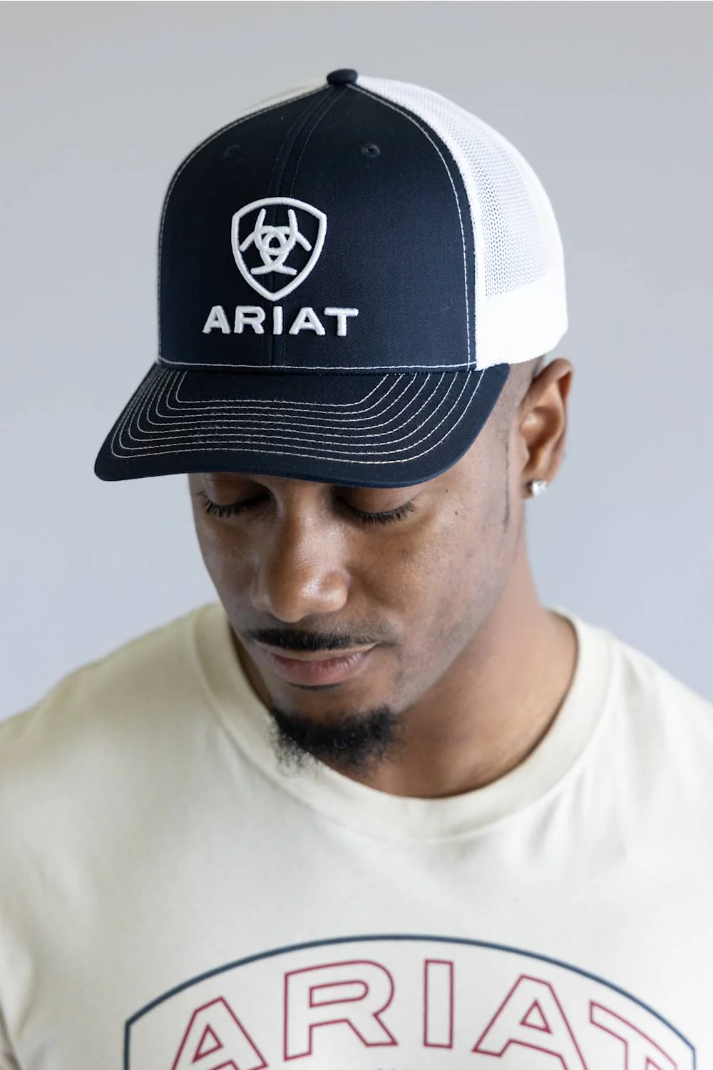 Ariat Embroidered Logo Cap for Men in Navy | A300094303 - Image 2