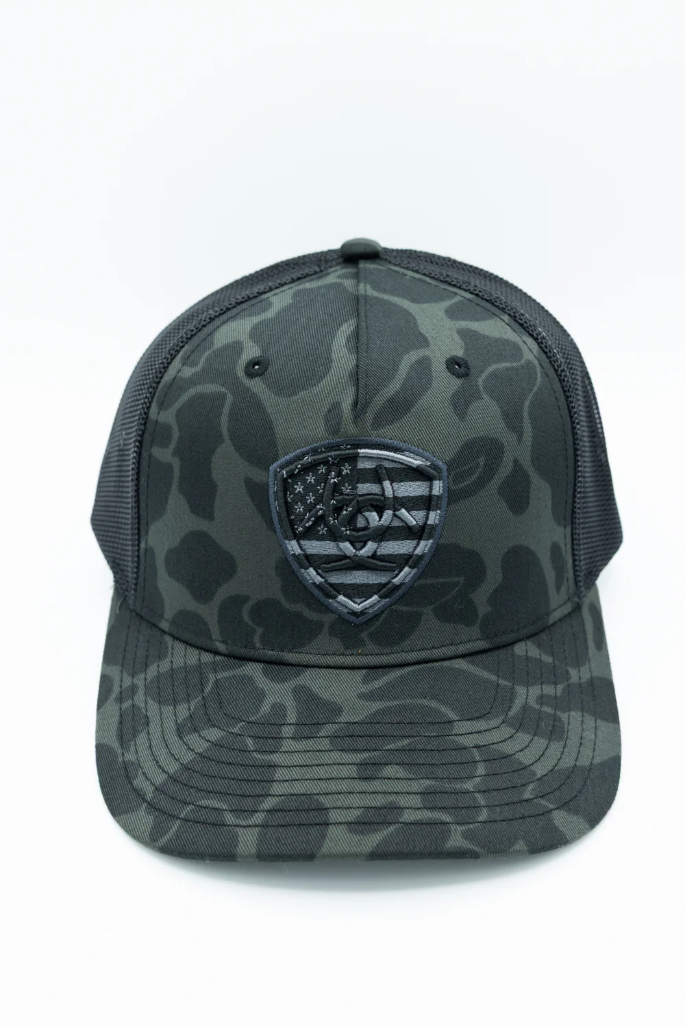 Ariat Embroidery Shield Snapback Hat for Men in Black | A300092866 - Image 4