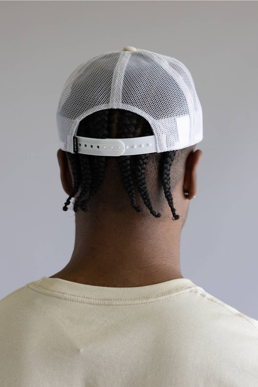 Ariat Logo Patch Cap for Men in Cream | A300092508 - Image 3