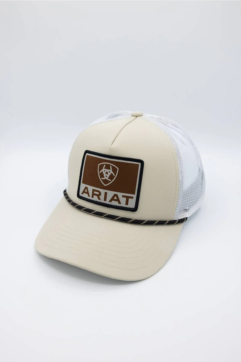 Ariat Logo Patch Cap for Men in Cream | A300092508 - Image 4