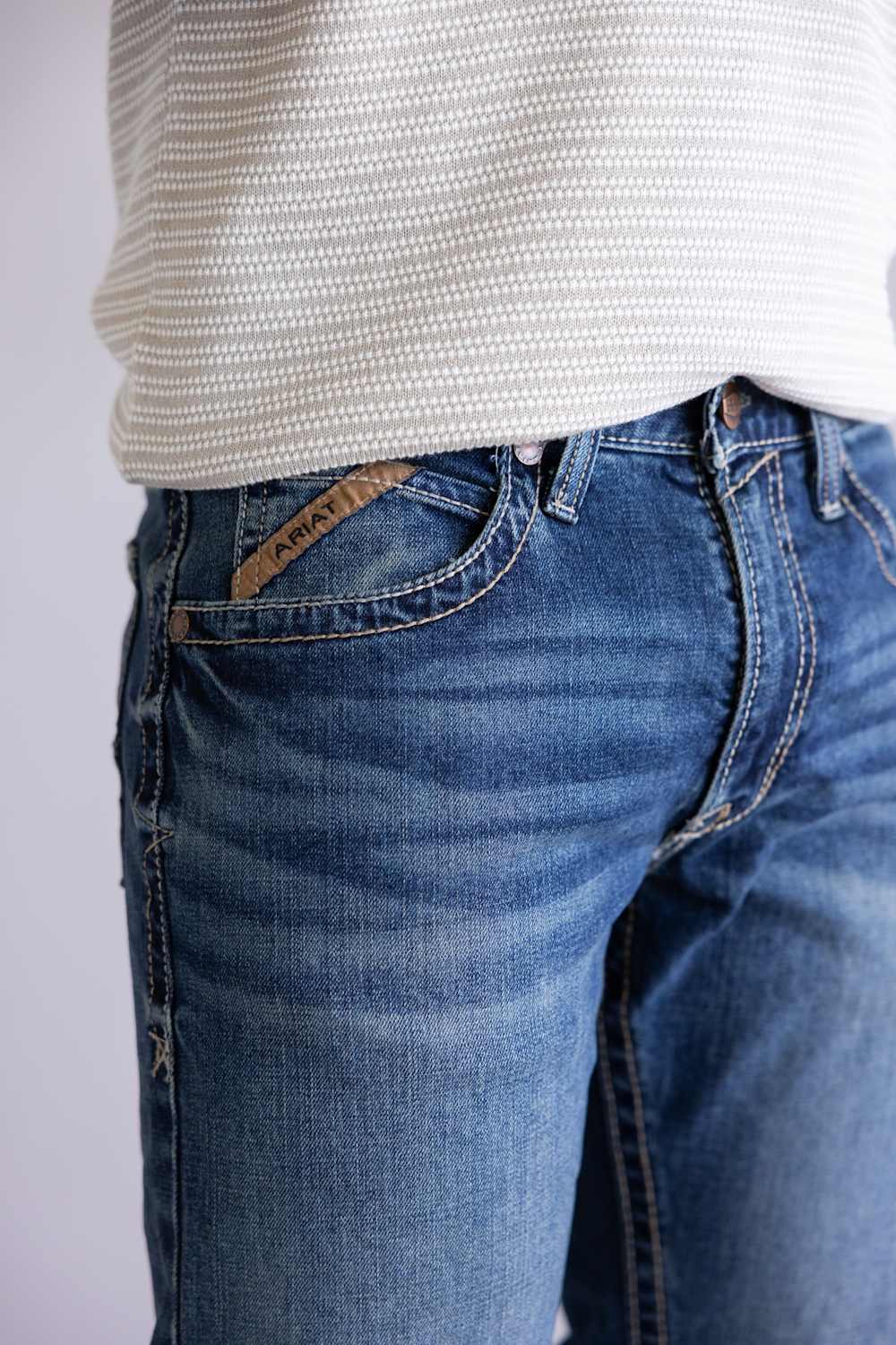Ariat M2 Traditional Relaxed Ryder Bootcut Jeans for Men | 10073110-LENNOX - Image 2