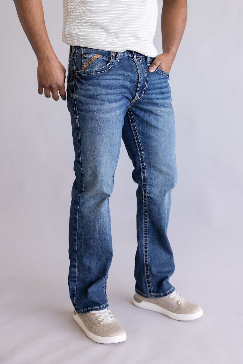 Ariat M2 Traditional Relaxed Ryder Bootcut Jeans for Men | 10073110-LENNOX - Image 4