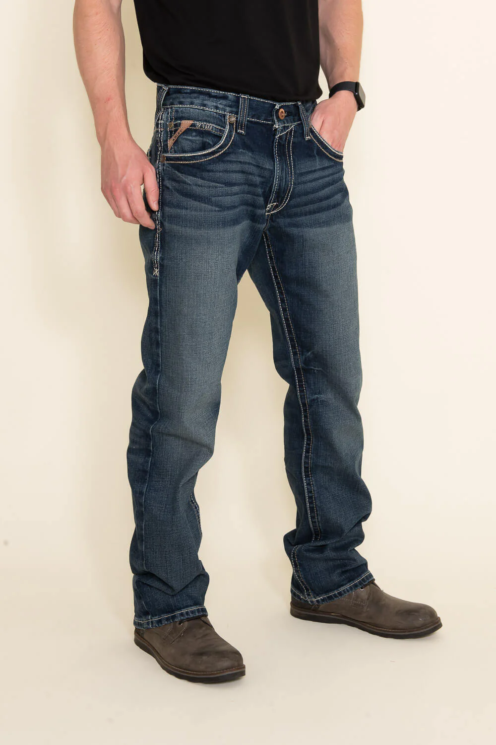 Ariat M5 Lennox Adkins Straight Leg Jeans for Men  | 10030275-LENNOX 18.5 LEG - Image 4