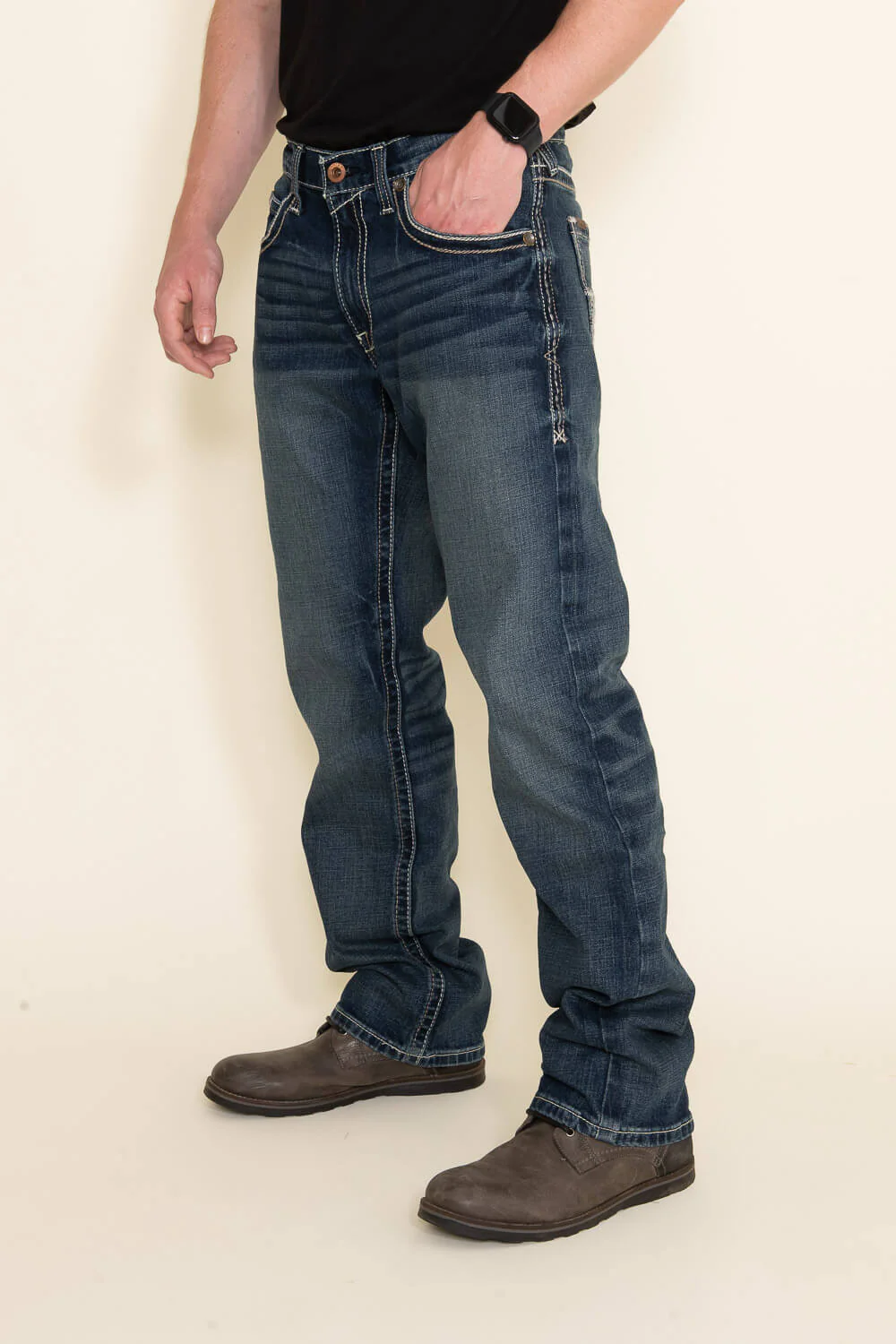 Ariat M5 Lennox Adkins Straight Leg Jeans for Men  | 10030275-LENNOX 18.5 LEG - Image 5