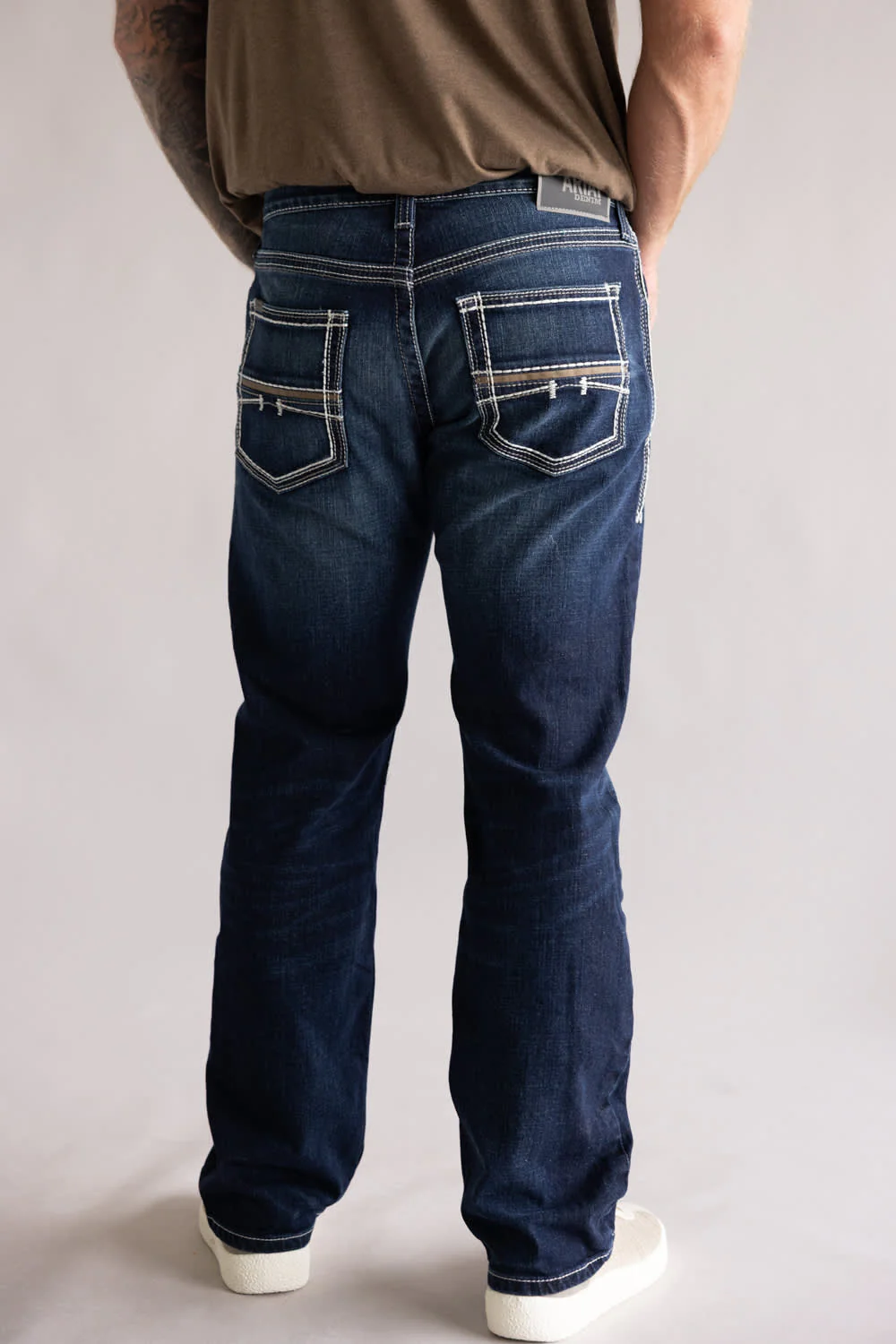 Ariat M5 Slim Stretch Coltrane Straight Leg Jeans for Men | 10032088-NIGHTINGALE - Image 3