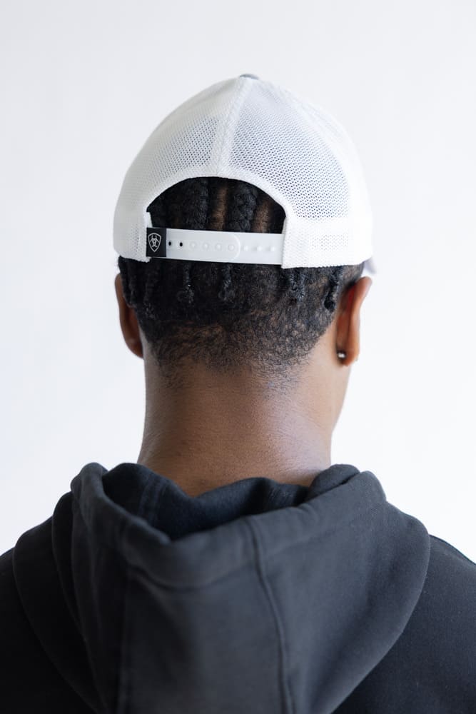 Ariat Mesh Snapback Hat for Men in Grey | A300008406 - Image 3