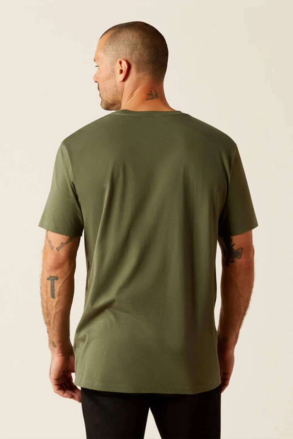 Ariat Patriot Stripe T-Shirt for Men in Green | 10054833-SURPLUSGREEN - Image 2