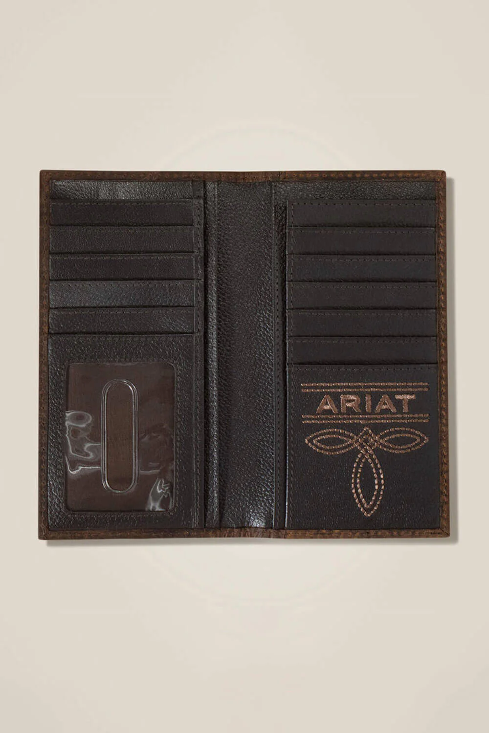 Ariat Rodeo Bull Hide Wallet in Brown | A3554302-BRN - Image 2
