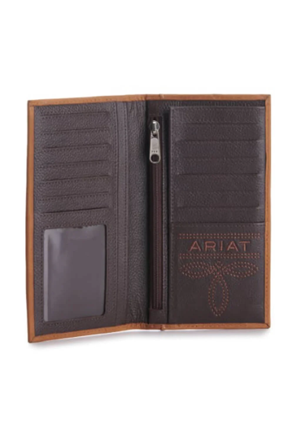 Ariat Rodeo Flag Wallet in Brown | A3548344-BROWN - Image 3