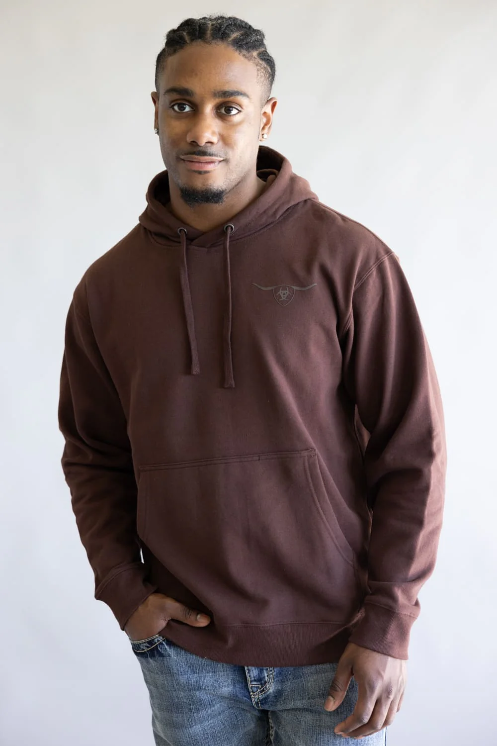 Ariat Shield Steer Head Hoodie for Men - Image 2