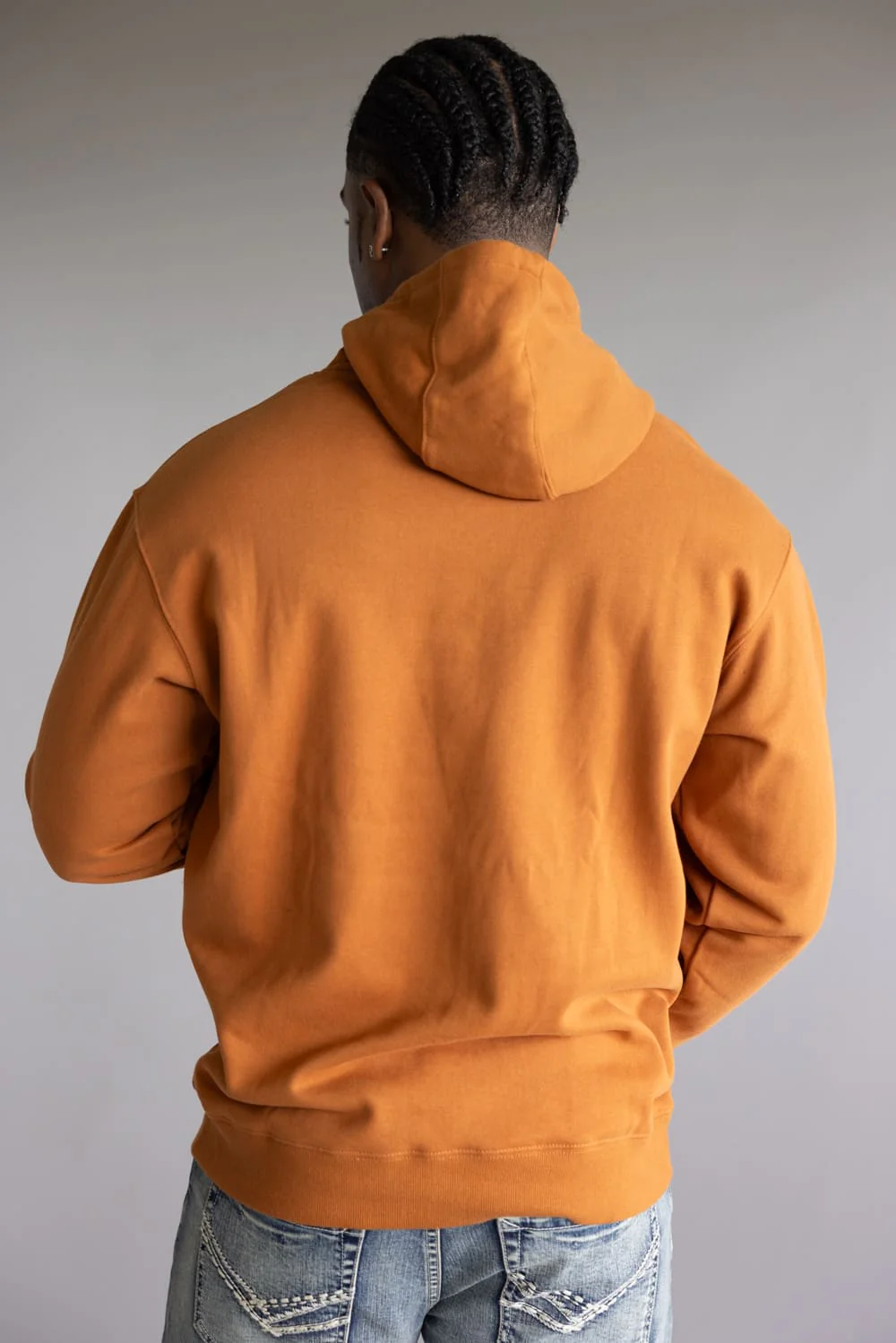 Ariat Stitch Shield Logo Hoodie for Men in Adobe Orange | 10062493-ADOBE - Image 2