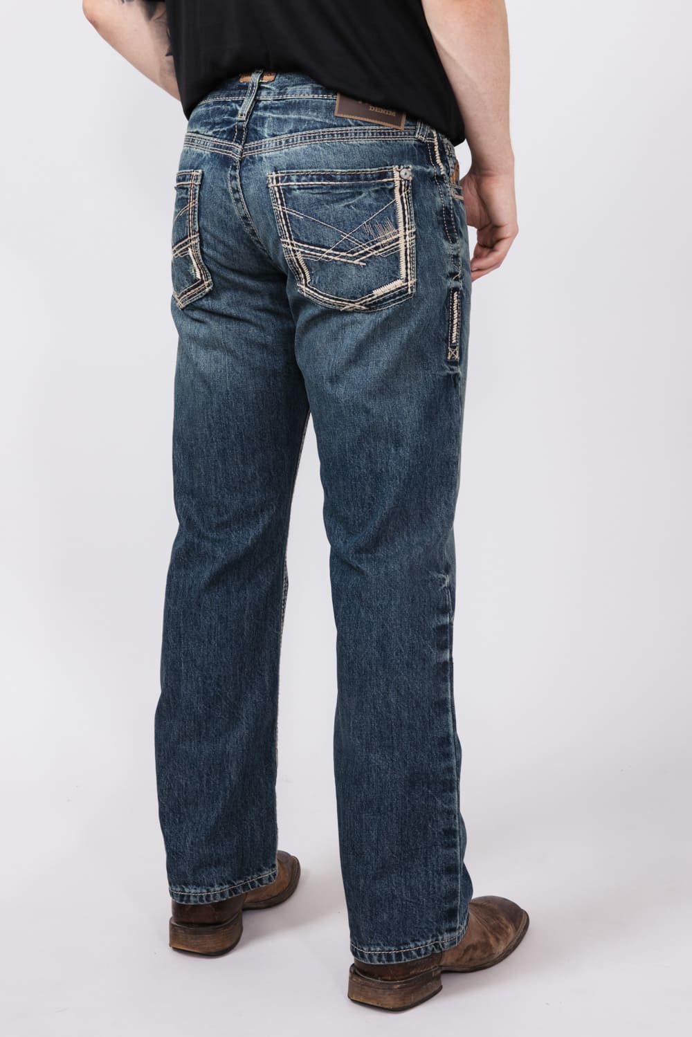 Ariat Straight Fit Jeans for Men | 10012703-GAMBLER 18.5 LEG - Image 5