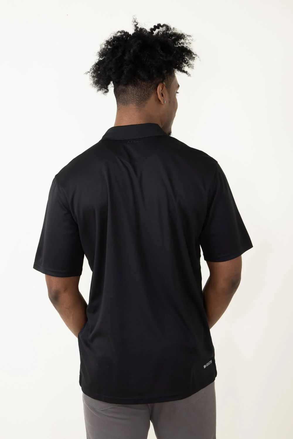 Ariat Tek Polo Shirt for Men in Black | 10009062-BLACK - Image 3
