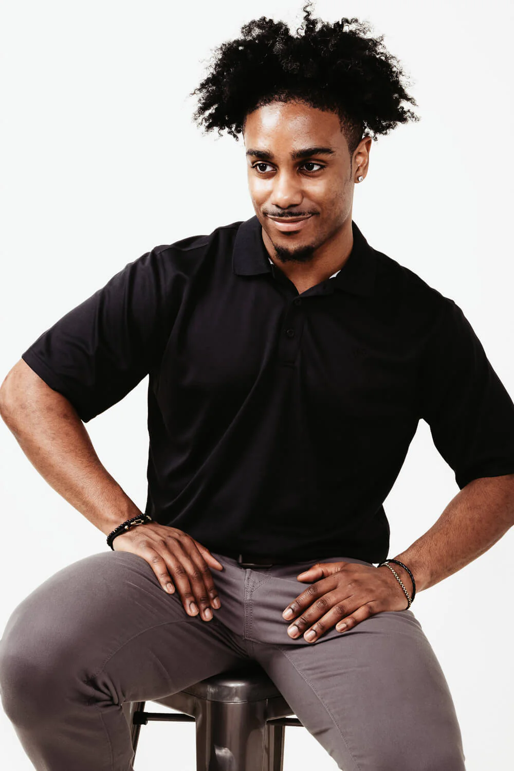 Ariat Tek Polo Shirt for Men in Black | 10009062-BLACK - Image 4