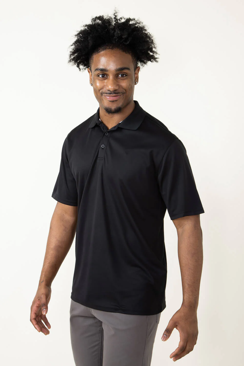 Ariat Tek Polo Shirt for Men in Black | 10009062-BLACK - Image 5